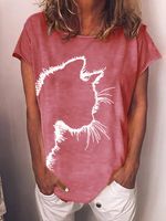 Women's Cat Print Tee