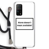 Alone: Xiaomi Mi 10T 5G Transparant Hoesje met koord