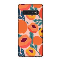 Perzik: Samsung Galaxy S10 4G Volledig Geprint Hoesje