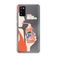 Peach please!: Samsung Galaxy A41 Transparant Hoesje