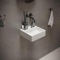 Fontein Ideavit Solidcube 30x30x10 cm Solid Surface Mat Wit Ideavit