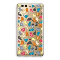 Kleurrijke katten: Huawei P9 Transparant Hoesje