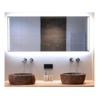 Badkamerspiegel SPV12000 | 140x70 cm | Directe en indirecte LED verlichting | Touch button | Met spiegelverwarming