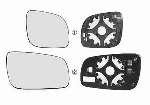 SPIEGELGLAS RECHTS PETIT Verwarmd 7620834