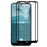 2 stk ENKAY Hat-Prins volledige lijm 0.26 mm 9H 2.5 D gehard glas film voor HUAWEI Y5 2019