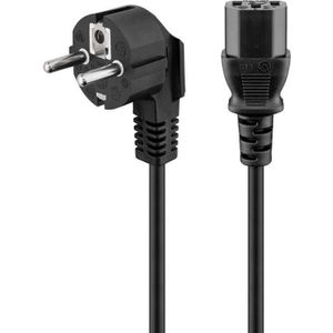 Eurostekker > C13 voedingskabel Kabel