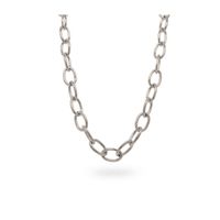 24Kae 32431S Ketting Chain Ovaal zilver 45 cm