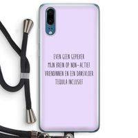 Tequila: Huawei P20 Transparant Hoesje met koord