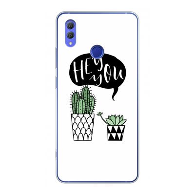 Hey you cactus: Honor Note 10 Transparant Hoesje