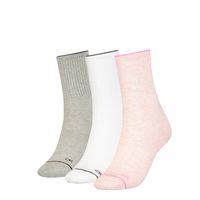 Calvin Klein Dames Sokken Athleisure 3-pack Pink Melange Combo-One Size (37-41)