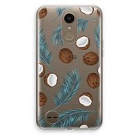 Kokosnoot roze: LG K10 (2017) Transparant Hoesje