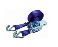 Little Jumbo Sjorband 25mm. ratel blauw 5.0m met J-haken - 1825450501
