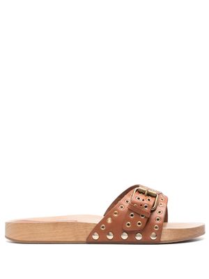 ISABEL MARANT mules Jaso - Marron