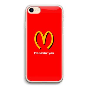 I'm lovin' you: iPhone 7 Transparant Hoesje