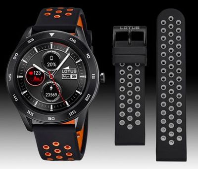 Horlogeband Lotus 50013/2 / BC10961 Rubber Zwart