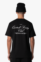 Quotrell Society Club T-shirt Heren Zwart/Wit - Maat XS - Kleur: Zwart | Soccerfanshop