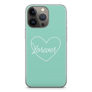 Forever heart pastel: iPhone 13 Pro Transparant Hoesje
