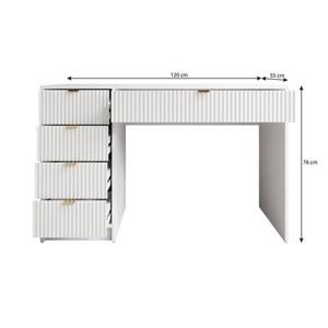 Meubella Bureau Tavares - Wit - 120 cm