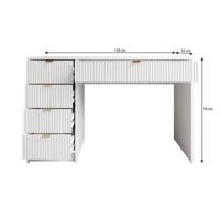 Meubella Bureau Tavares - Wit - 120 cm - thumbnail