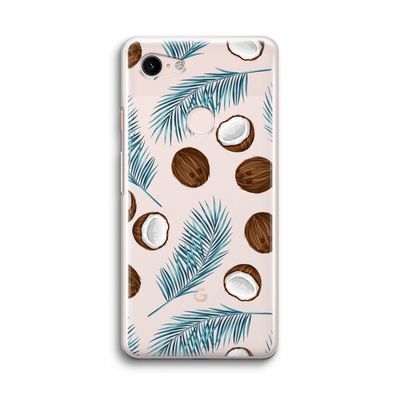 Kokosnoot roze: Google Pixel 3 Transparant Hoesje