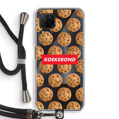 Koekerond: Huawei P40 Lite Transparant Hoesje met koord