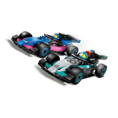 LEGO city 60444 f1 garage met mercedes-amg en alpine auto&apos;s