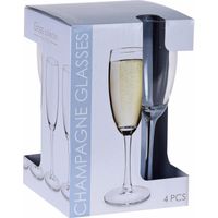Glazenset voor champagne 12x stuks 180 ML