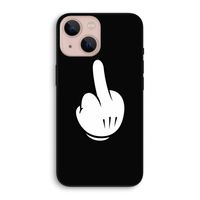Middle finger black: iPhone 13 mini Biologisch afbreekbaar hoesje