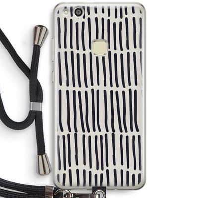 Moroccan stripes: Huawei Ascend P10 Lite Transparant Hoesje met koord