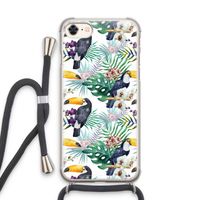 Tukans: iPhone 8 Transparant Hoesje met koord