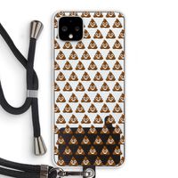 Poop emoji: Pixel 4 XL Transparant Hoesje met koord