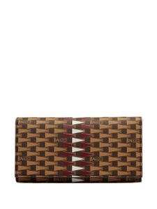 Bally Portemonnee met monogram-print - Bruin