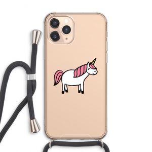 Eenhoorn: iPhone 11 Pro Max Transparant Hoesje met koord