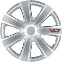 Wieldoppenset VR 14-inch zilver/carbon-look/logo PP5154 - thumbnail