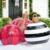 kerst outdoor opblaasbare versierde bal 60cm(23.6inch) kerst opblaasballen ornamenten met pomp Lightinthebox