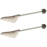 Schoenspanners voor dames/heren schoenen - set van 8x stuks - grijs - met stretchveer