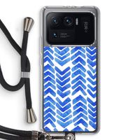 Blauwe pijlen: Xiaomi Mi 11 Ultra Transparant Hoesje met koord Blauwe pijlen: Xiaomi Mi 11 Ultra Transparant Hoesje met koord
