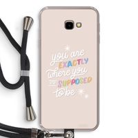 Right Place: Samsung Galaxy J4 Plus Transparant Hoesje met koord