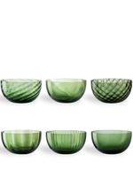 NasonMoretti lot de 6 tasses en verre Idra - Vert - thumbnail