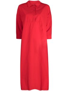 Casey Casey robe-chemise Momo à coupe mi-longue - Rouge