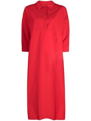 Casey Casey robe-chemise Momo à coupe mi-longue - Rouge