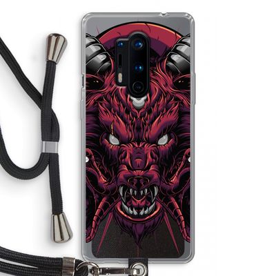 Hell Hound and Serpents: OnePlus 8 Pro Transparant Hoesje met koord
