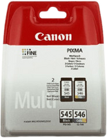 Canon PG-545/CL-546 Multipack Origineel Zwart, Cyaan, Magenta, Geel 2 stuk(s) - thumbnail