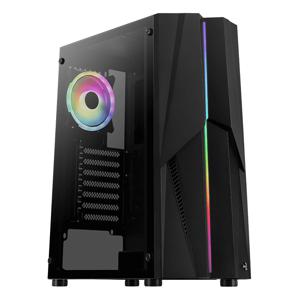 Aerocool Mecha ARGB v2 tower behuizing 2x USB-A 3.2 (5 Gbit/s), 2x Audio, Window-kit