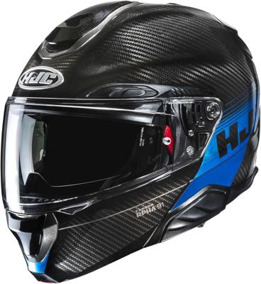HJC RPHA-91 Carbon Elig, Systeemhelm, Zwart Blauw