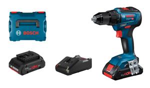 Bosch Blauw GSR 18V-55 Professional | Accuschroefboormachine | 2x 4,0 ah accu | Set | L-Boxx - 06019H5204