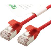 ROLINE GREEN F/UTP DataCenter Patchkabel Cat.6A (Class EA), LSOH, extra dun, rood, 5 m - thumbnail
