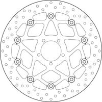 BREMBO Serie Oro remschijf, remschijven voor de moto, zwevend 78B408B1