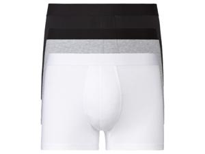 LIVERGY 3 heren boxers (S, Zwart/grijs/wit)