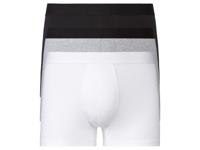 LIVERGY 3 heren boxers (M, Zwart/grijs/wit) - thumbnail